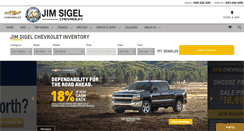 Desktop Screenshot of jimsigelchevrolet.com