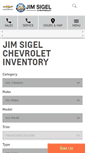 Mobile Screenshot of jimsigelchevrolet.com